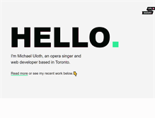 Tablet Screenshot of michaeluloth.com